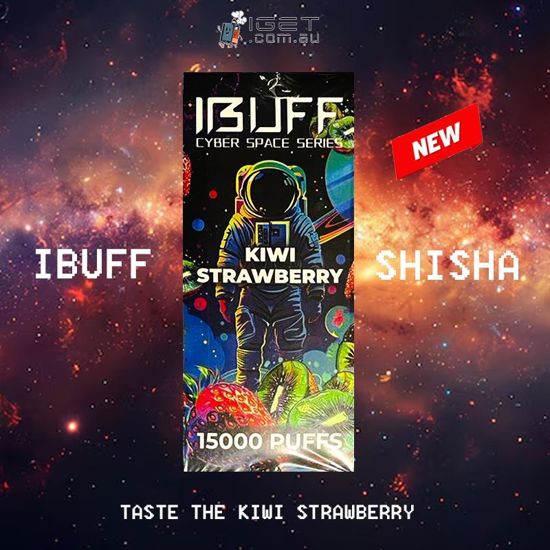 IBUFF SHISHA – KIWI STRAWBERRY – 15000 PUFFS