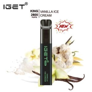 IGET KING VANILLA ICE CREAM – 2600 PUFFS