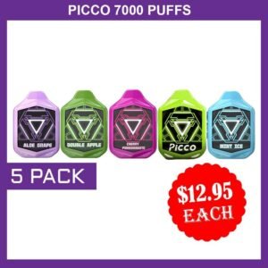 PICCO 7000 PUFFS – 5 PACK