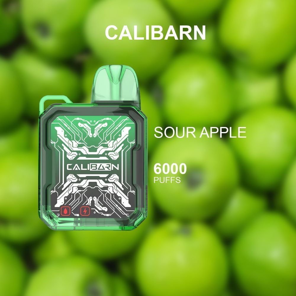 CALIBARN SOUR APPLE β 6000 PUFFS