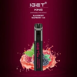 IGET KING BLACKBERRY RASPBERRY ICE – 2600 PUFFS