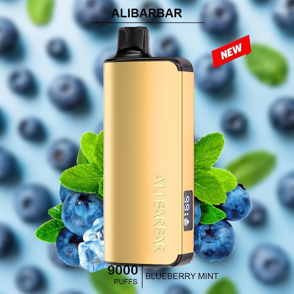 ALIBARBAR INGOT – BLUEBERRY MINT – 9000 PUFFS